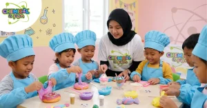 Keseruan Membuat Slime di Studio Slime Bersama Anak